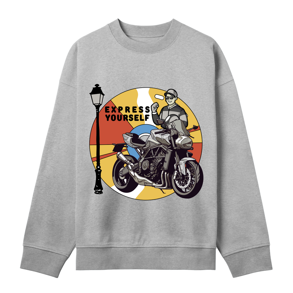 Motorcycle Mojo - Stand Out - Grey melange men - Sweatshirts