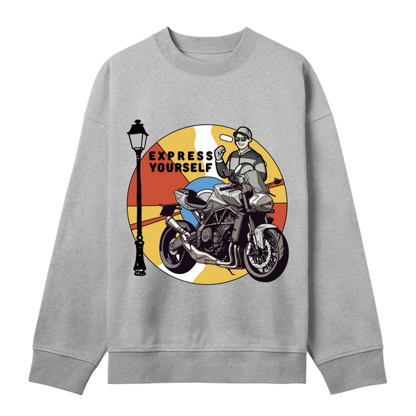 Motorcycle Mojo - Stand Out - Grey melange men - Sweatshirts