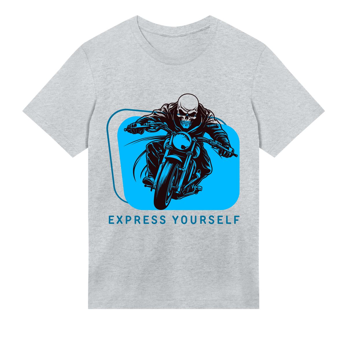 Fearless Rider: - Dynamic Tee - Grey melange men - T-shirts