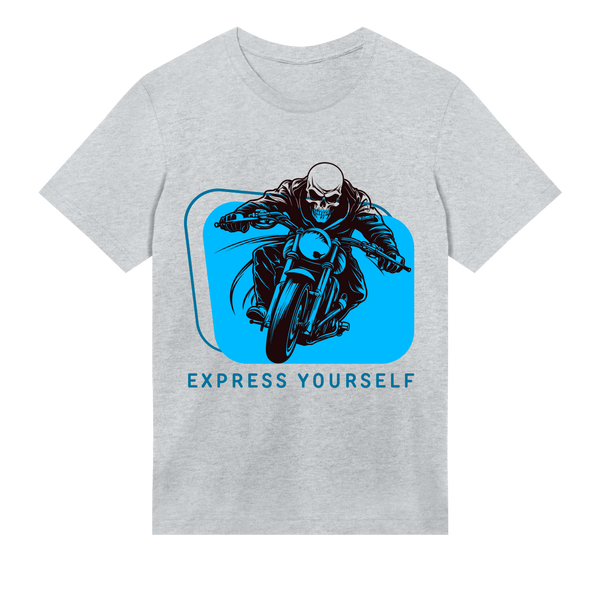 Fearless Rider: - Dynamic Tee - Grey melange men - T-shirts