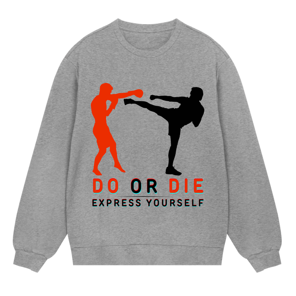 Fight for Style - Do or Die Sweatshirt - Grey melange men - Sweatshirts