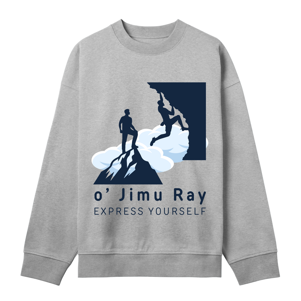 Conquer The Peaks Sweatshirt - Grey melange men - Sweatshirts