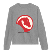 Ride the Wave of Style - Grey melange women - Long Sleeve T-shirts