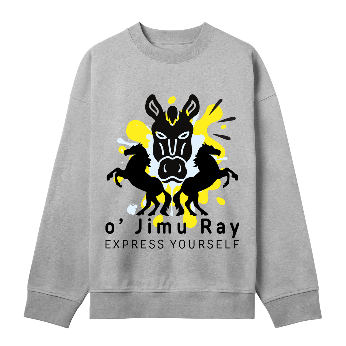 Wild Spirit - Bold Zebra Sweatshirt - Grey melange men - Sweatshirts