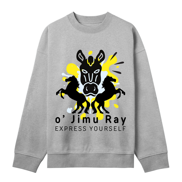 Wild Spirit - Bold Zebra Sweatshirt - Grey melange men - Sweatshirts