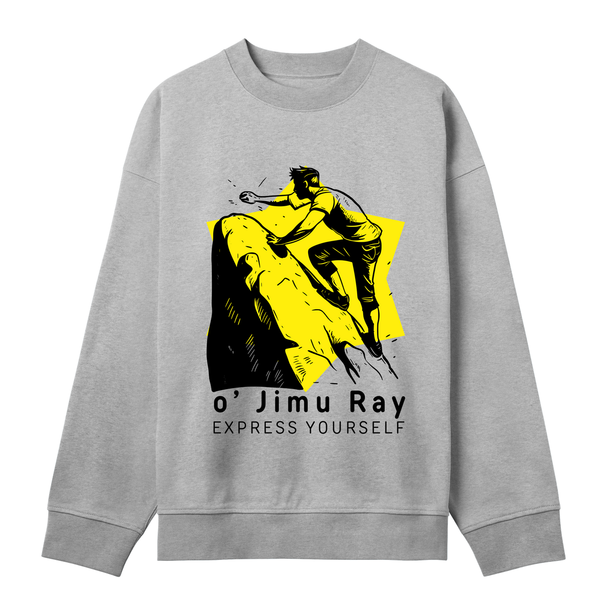 Climb High - Bold Boxy Sweatshirt - Grey melange men - Sweatshirts