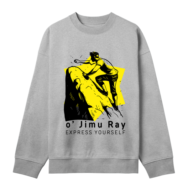 Climb High - Bold Boxy Sweatshirt - Grey melange men - Sweatshirts