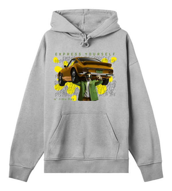 Carried by Confidence - o' Jimu Ray’s Iconic Hoodie - Grey melange men - Hoodies