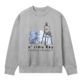 Art & Literature - Unique Oversized Sweatshirt - Grey melange women - Sweatshirts