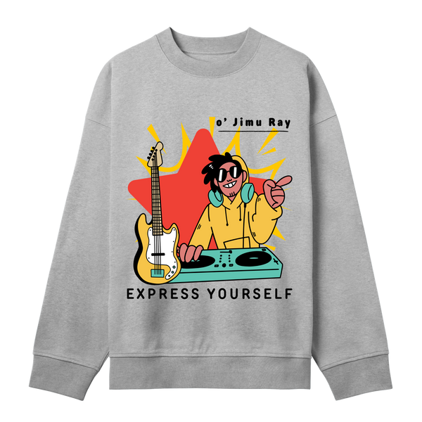 DJ Groove - Express Yourself Sweatshirt - Grey melange men - Sweatshirts