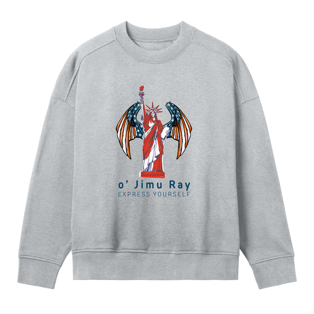 Wings of Liberty - o' Jimu Ray 4th July Special - Grey melange women - Sweatshirts