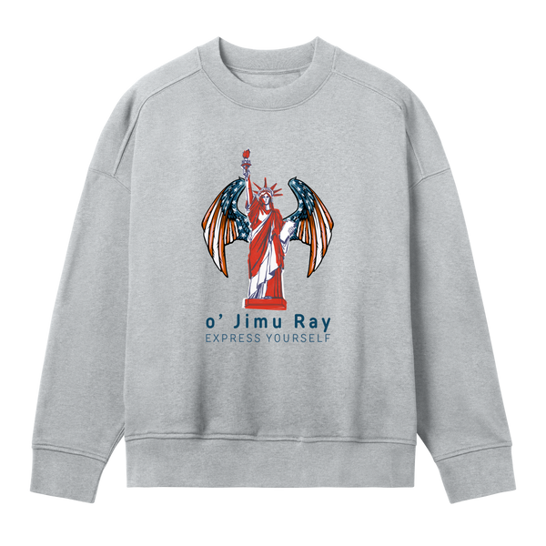 Wings of Liberty - o' Jimu Ray 4th July Special - Grey melange women - Sweatshirts