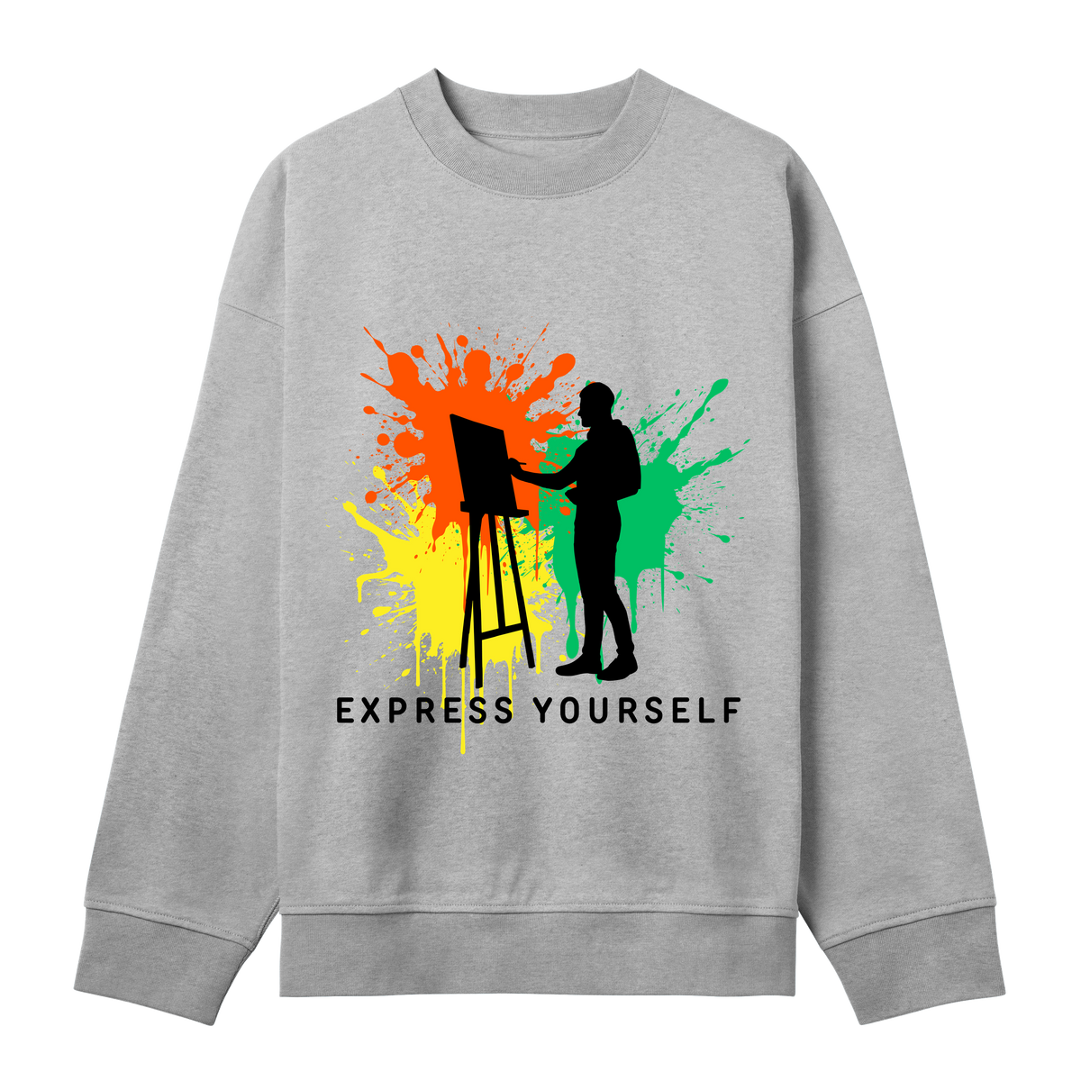 Painter’s Palette Sweatshirt - Grey melange men - Sweatshirts