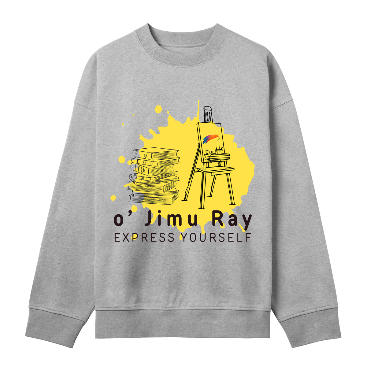 Literary Artist Boxy Sweatshirt - Grey melange men - Sweatshirts