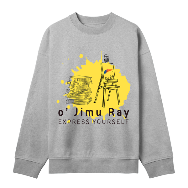 Literary Artist Boxy Sweatshirt - Grey melange men - Sweatshirts