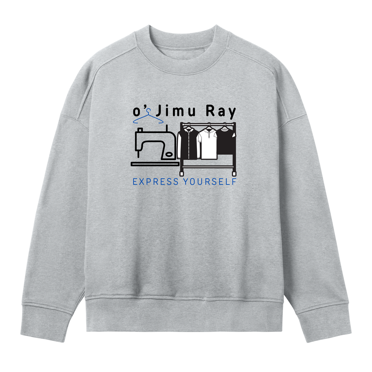 Express Your Wardrobe - Oversized Sweatshirt - Grey melange women - Sweatshirts