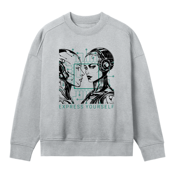 Connected Couture - Stylish Sweatshirt - Grey melange women - Sweatshirts