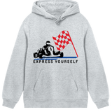 Race to Style - Express Yourself Hoodie - Grey melange men - Hoodies