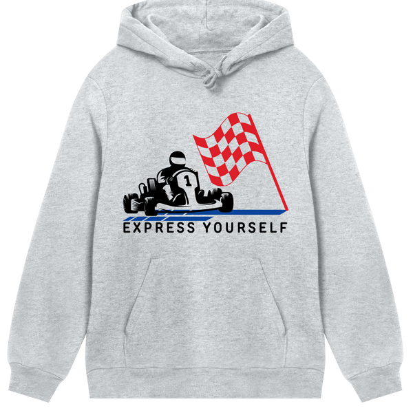 Race to Style - Express Yourself Hoodie - Grey melange men - Hoodies