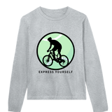 Cycle into Freedom - Women's Long Sleeve Tee - Grey melange women - Long Sleeve T-shirts