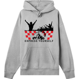 Checkered Victory - Express Yourself - Grey melange men - Hoodies