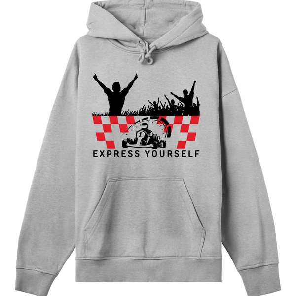 Checkered Victory - Express Yourself - Grey melange men - Hoodies