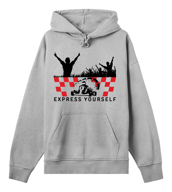 Checkered Victory - Express Yourself - Grey melange men - Hoodies