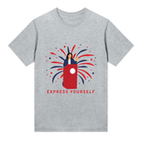 Patriotic Fashion - o' Jimu Ray 4th July Special - Grey melange women - T-shirts