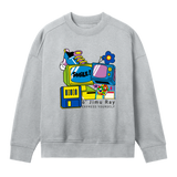 Vintage Pop Culture Sweatshirt - Grey melange women - Sweatshirts