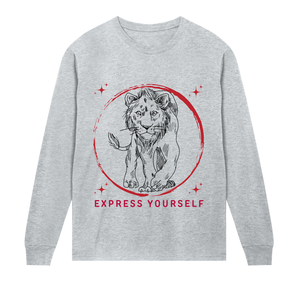 Circle of Self - Express Yourself - Grey melange men - Long Sleeve T-shirts