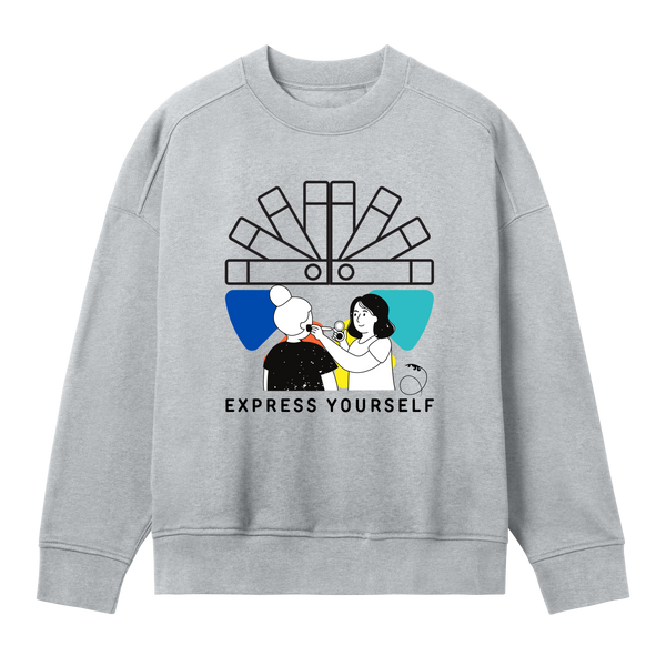 Palette of Expression Sweatshirt - Grey melange women - Sweatshirts