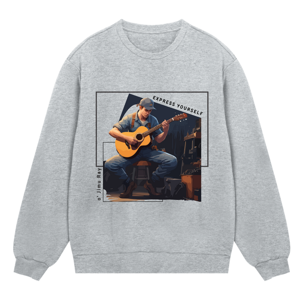 Acoustic Aura - Expressive Attire - Grey melange men - Sweatshirts