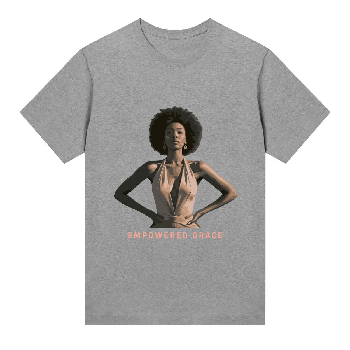 Empowered Grace - Fashion Statement - Grey melange women - T-shirts