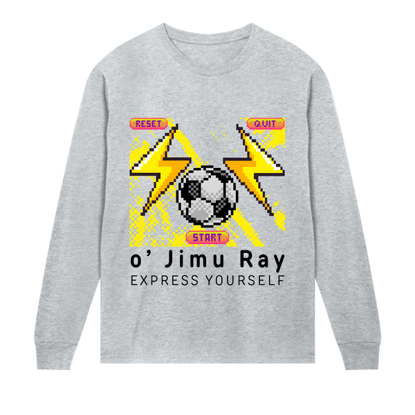 Pixel Perfect Soccer Flash - Grey melange men - Long Sleeve T-shirts