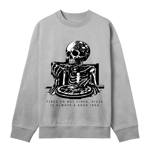 Skull & Slice - Unleash Your Inner Rebel - Grey melange men - Sweatshirts