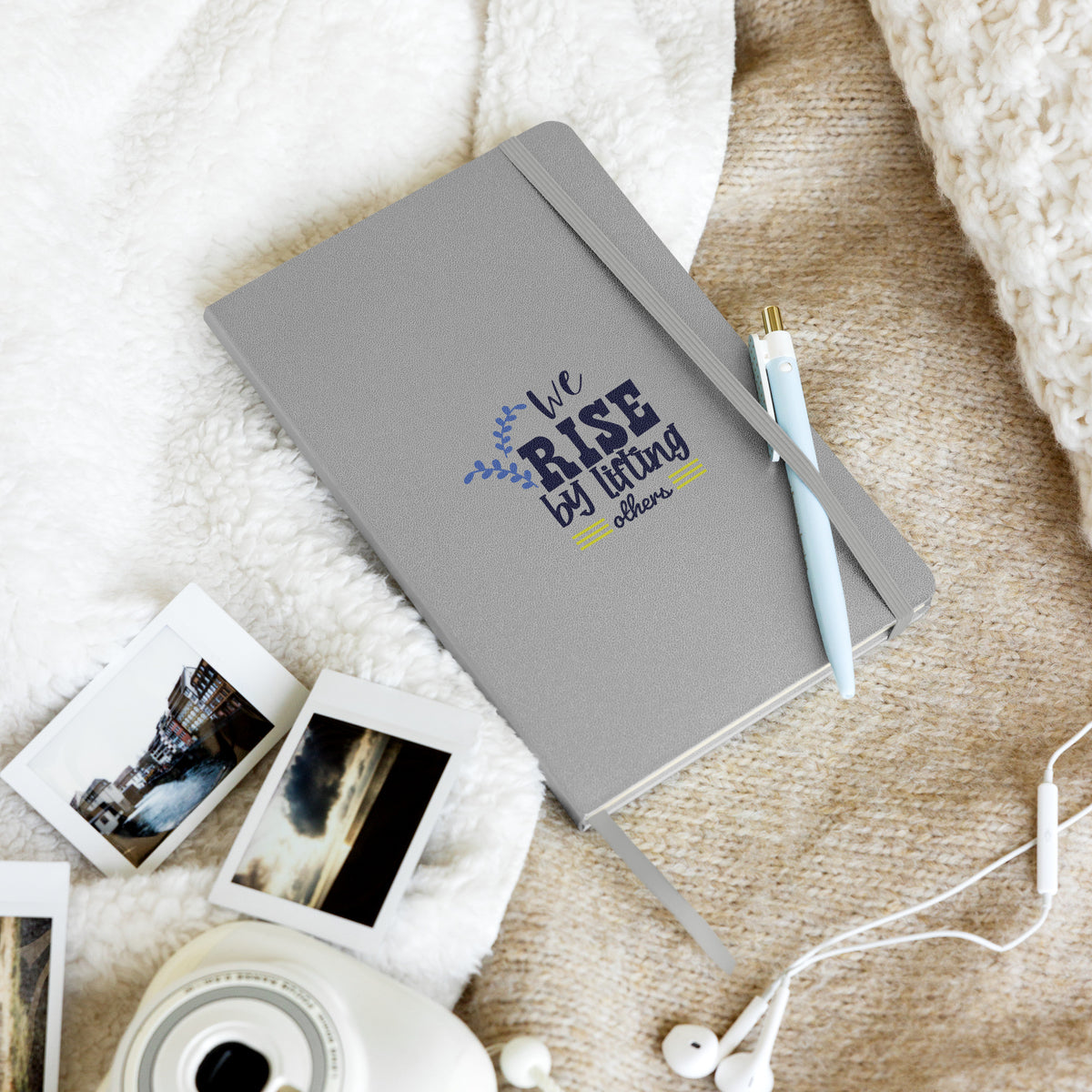 Hardcover bound notebook - Silver -