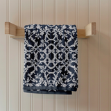 Royal Blue Blossom Towel - Elegance Redefined - - Towels