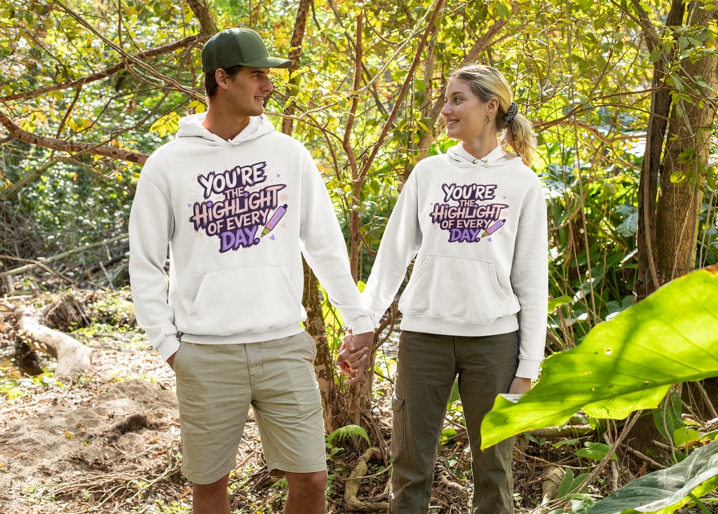 Every Moment is Brighter with You - A Hoodie for Couples - - Hoodies