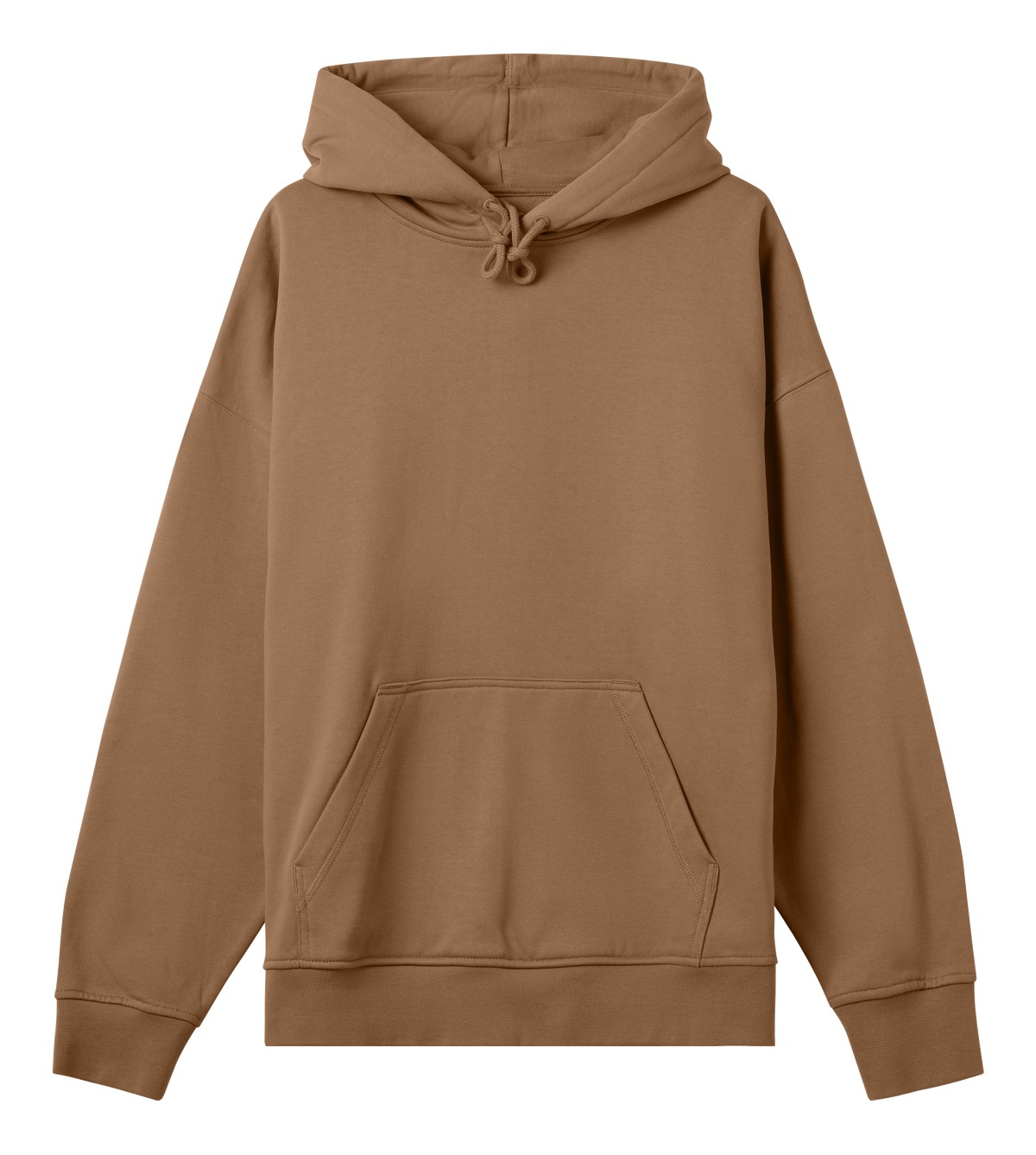 Ice Warrior - Bold Hockey-Inspired Boxy Hoodie - Toffee brown men - Hoodies