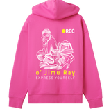 Expressive Elegance - Oversized Comfort - Hyper pink women - Hoodies