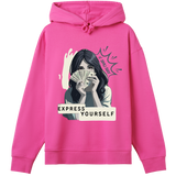 Wealthy Vibes - Flaunt Your Success in Style - Hyper pink women - Hoodies