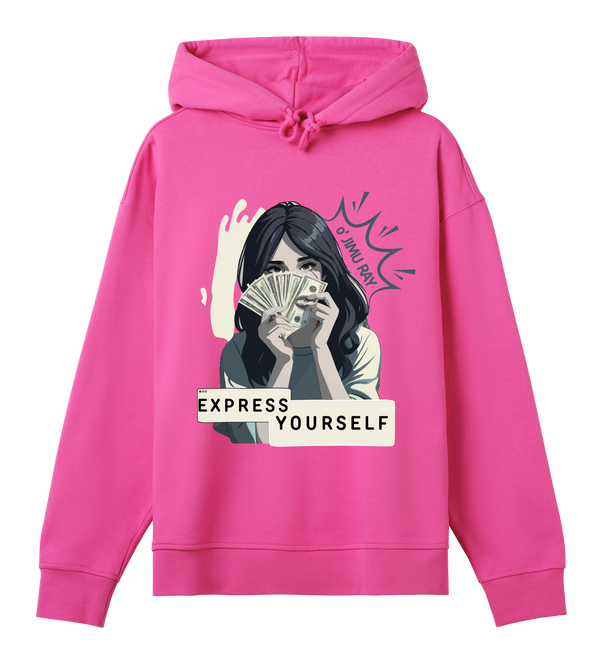 Wealthy Vibes - Flaunt Your Success in Style - Hyper pink women - Hoodies