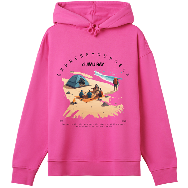 Campfire Chronicles - Express Your Love for Nature - Hyper pink women - Hoodies