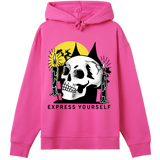 Witching Hour - Bold Skull Motif - Hyper pink women - Hoodies