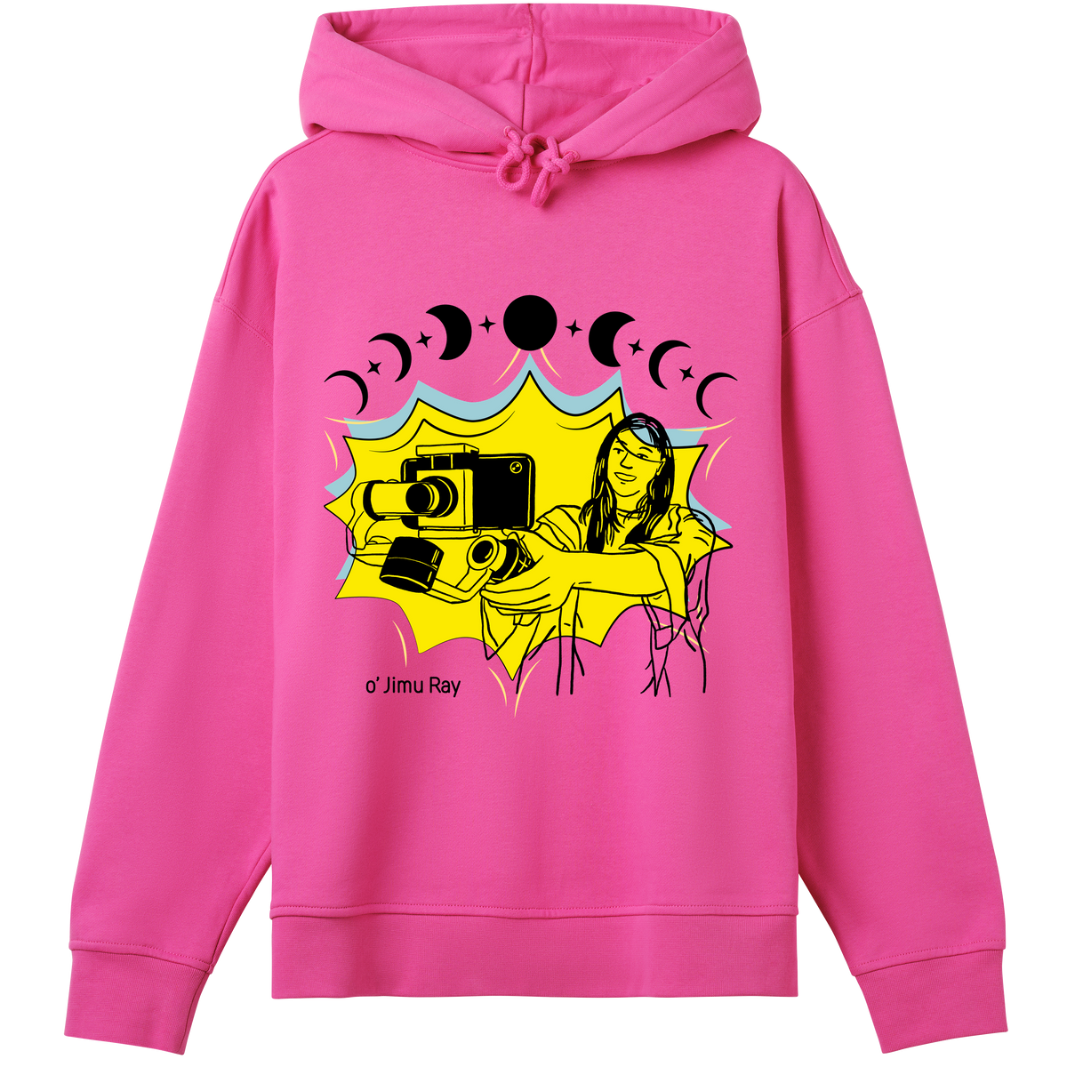 Frame Your World - Bold Hoodie for the Bold You - Hyper pink women - Hoodies