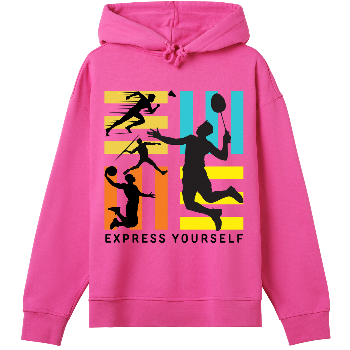 Energise Your Wardrobe - Express Yourself Hoodie - Hyper pink women - Hoodies