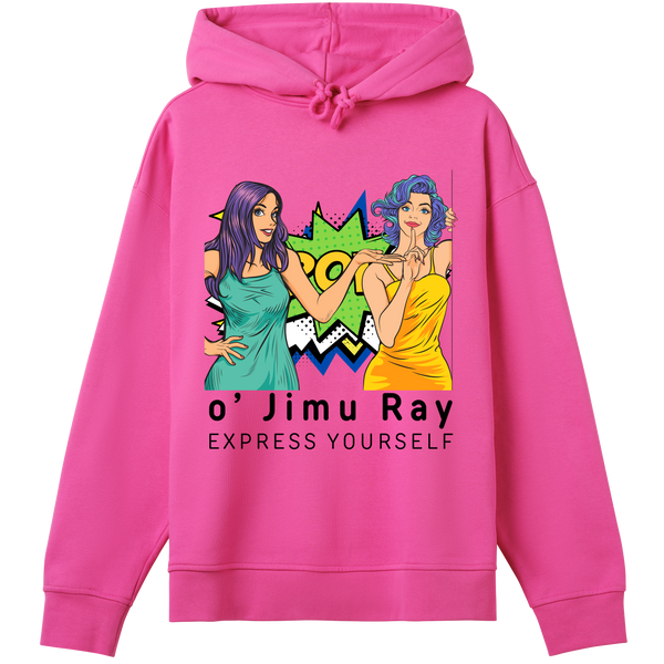 Pop Art Expression - Bold Hoodie - Hyper pink women - Hoodies