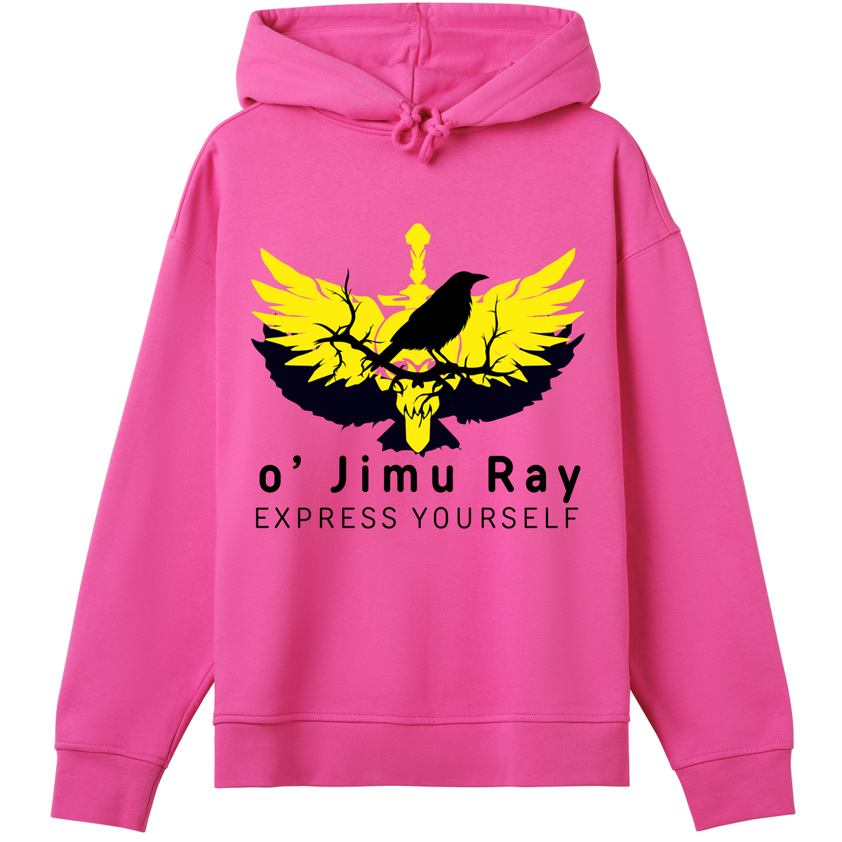 Wings of Valor - Embrace Your Power - Hyper pink women - Hoodies