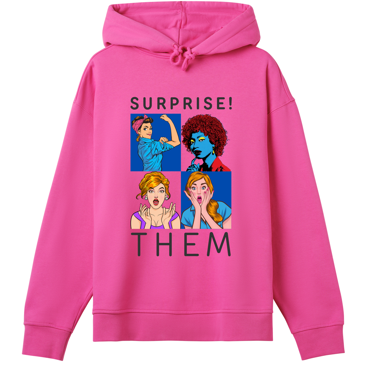 Pop Art Surprise - Empowerment Hoodie - Hyper pink women - Hoodies