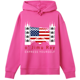 Patriotic Build - o' Jimu Ray Liberty Hoodie - Hyper pink women - Hoodies